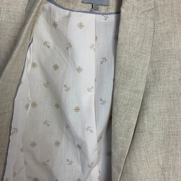 Dalia Linen Cotton Blend Structured One Button Blazer NWOT - Picture 6 of 12
